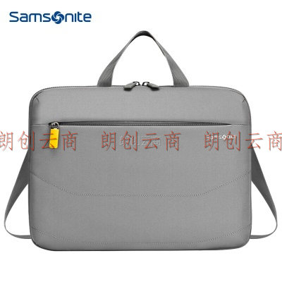 新秀丽（Samsonite）电脑包手提包商务背包公文包苹果华为笔记本电脑包14英寸BP5浅灰