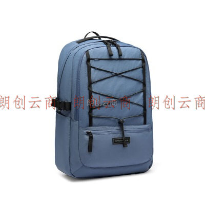 新秀丽（Samsonite）双肩背包电脑包15.6英寸大容量书包休闲包旅行包男士蓝色QG3