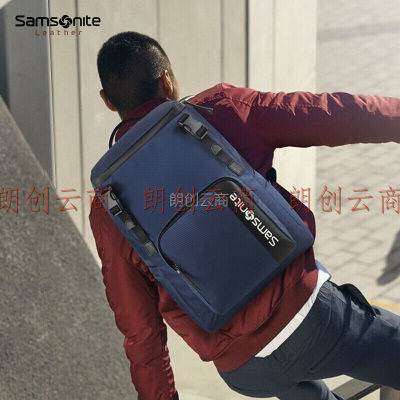 Samsonite/新秀丽双肩背包16英寸电脑包男女书包都市运动潮流 轻型 大容量背包TX3 蓝色