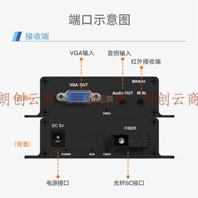 中科光电 VGA光端机 高清视频光端机 VGA光纤延长器+独立音频