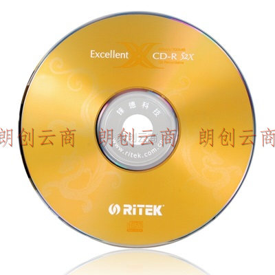 铼德(RITEK) X系列金龙 CD-R 52速700M 空白光盘/光碟/刻录盘