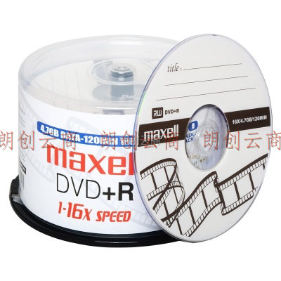 麦克赛尔（maxell）DVD+R光盘 刻录光盘 光碟 空白光盘 16速4.7G
