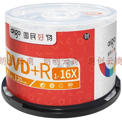 爱国者（aigo） DVD+R 空白光盘/刻录盘 16速4.7GB