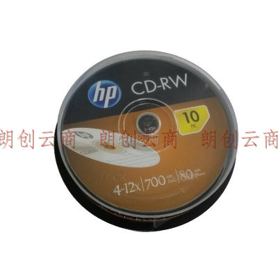 惠普（HP） CD-RW可擦写 光盘/刻录盘 空白光盘 12速700MB