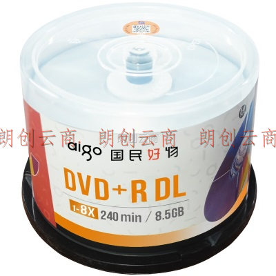 爱国者（aigo）DVD+R DL 空白光盘/刻录盘 8速8.5GB 台产