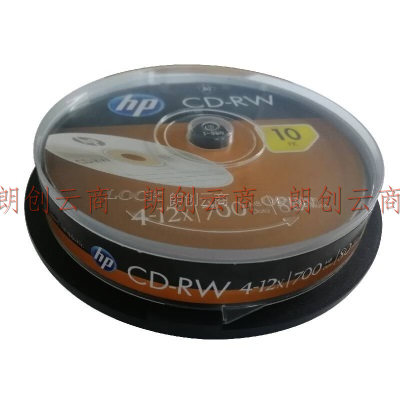 惠普（HP） CD-RW可擦写 光盘/刻录盘 空白光盘 12速700MB