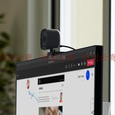 戴尔（DELL）WB3023高清USB电脑网络摄像头2K超清分辨率 3D/2D视频降噪 笔记本网课直播会议