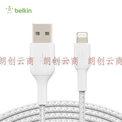 贝尔金（BELKIN）苹果数据线 MFi认证 iPhone充电线 苹果手机充电 ipad快充 lightning线 1米编织