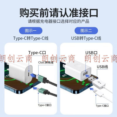 OKSJ Type-c数据线c to c充电线磁吸双头快充线