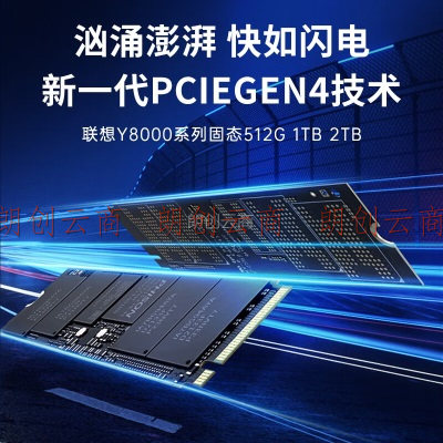 联想（Lenovo）2TB SSD固态硬盘M.2接口(NVMe协议)PCIe4.0 x4