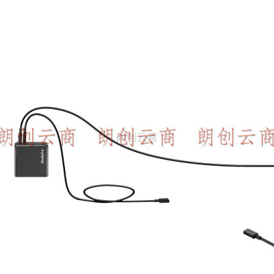 ThinkPad 联想 thinkplus GaN双口电源适配器135W 氮化镓充电器 黑