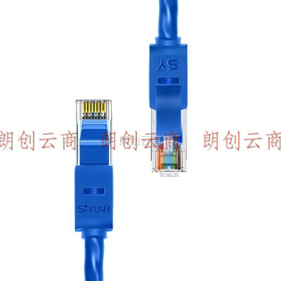 时雨（SIYUNR）超五类网线 50米 蓝色 100Mbps百兆传输