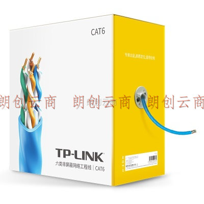 TP-LINK TL-EC600-100 工程级六类非屏蔽高速网线 无氧铜CAT6类家装专用箱线