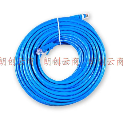 时雨（SIYUNR）超五类网线 30米 蓝色 100Mbps百兆传输