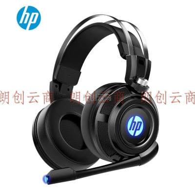 惠普（HP）H200S游戏耳机头戴式耳机有线耳机耳麦降噪立体声发光电竞吃鸡网课学习办公带线控