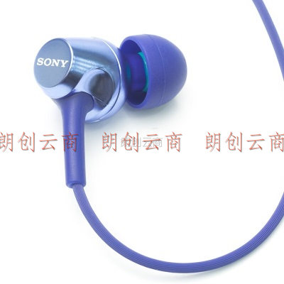 索尼（SONY） MDR-EX255AP 耳机入耳式有线带麦立体声手机通话高音质 蓝色