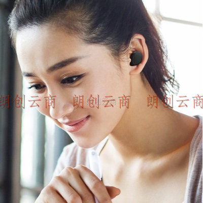 毕亚兹 蓝牙耳机 迷你隐形小巧 无线运动耳塞式 蓝牙4.1 简单方便磁吸式充电 苹果安卓通用 D21黑