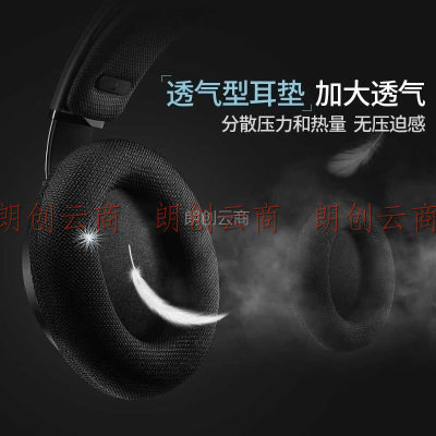飞利浦（philips） 头戴式耳机有线耳机hifi耳机监听耳机电竞游戏耳机9500 黑色