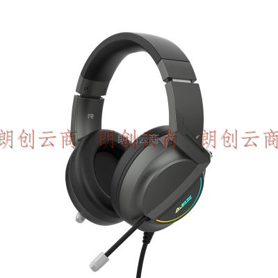 黑爵（AJAZZ） AX365黑色 头戴式耳机 游戏耳麦 电竞耳机 3.5接口 X-BOX Switch耳机 绝地求生 吃鸡耳机