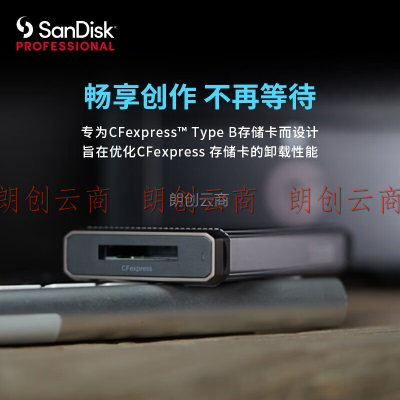闪迪大师USB兼容Type-C高性能CFexpress高速读卡器PRO-READER CFexpress读卡器