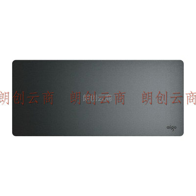 爱国者（aigo）M5 黑色 鼠标垫大号 PU皮质桌垫  防滑绒面底  电脑办公 桌面垫(900*400mm)