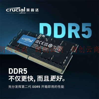 英睿达（Crucial）64GB（32GB×2）套装 DDR5 5200频率 笔记本内存条 美光原厂颗粒