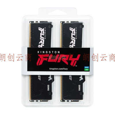 金士顿 (Kingston) FURY 32GB(16G×2)套装 DDR5 6000 台式机内存条 Beast野兽系列 RGB灯条 骇客神条
