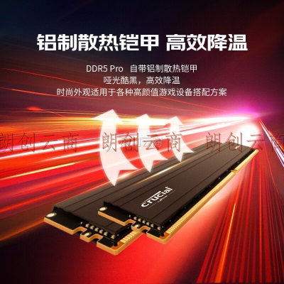 英睿达（Crucial）美光32GB（16GB×2）套装 DDR5 5600频率 台式机内存条Crucial Pro系列游戏马甲条 原厂颗粒