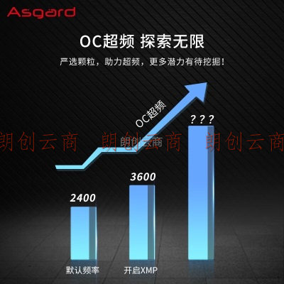 阿斯加特（Asgard）32GB(16Gx2)套装 DDR4 3600 台式机内存条 RGB灯条-女武神·瓦尔基里系列