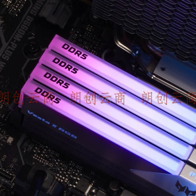 宏碁掠夺者（PREDATOR）32G(16G×2)套装 DDR5 6600频率 台式机内存条 Vesta II 炫光星舰RGB灯条(C34) 石耀黑