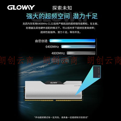 光威（Gloway）48GB(24GBx2)套装 DDR5 6400 台式机内存条 龙武系列 海力士M-die颗粒 CL32