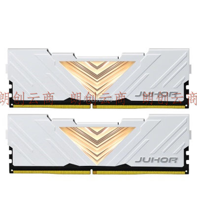 玖合(JUHOR) 32GB(16Gx2)套装 DDR4 3200 台式机内存条 忆界系列白甲