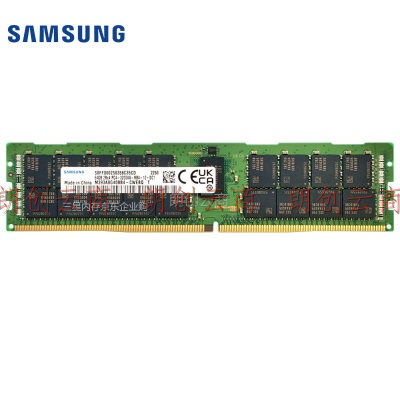 三星 SAMSUNG 存储服务器内存条 64G DDR4 RECC 2R×4 3200频率 M393A8G40BB4-CWE