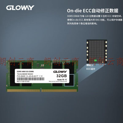 光威（Gloway）32GB DDR5 4800 笔记本内存条 天策S系列