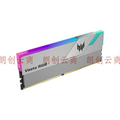 宏碁掠夺者（PREDATOR）32G(16G×2)套装 DDR5 7200频率 台式机内存条 Vesta II 炫光星舰RGB灯条(C34) 星光银