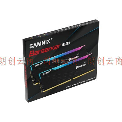 新乐士（SAMNIX）台式机内存条 32GB(16GBx2)DDR5 8000Mhz C38 黑色 RGB灯条 海力士A-die 狂刃战士电竞游戏