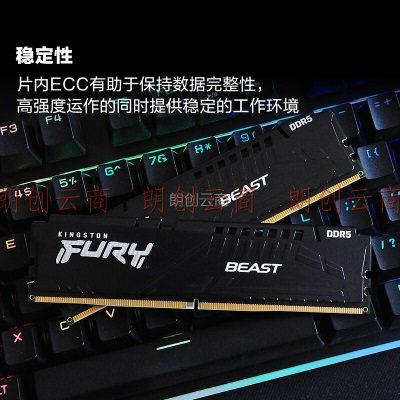 金士顿 (Kingston) FURY 8GB DDR5 5600 台式机内存条 Beast野兽系列 骇客神条 支持AMD EXPO超频
