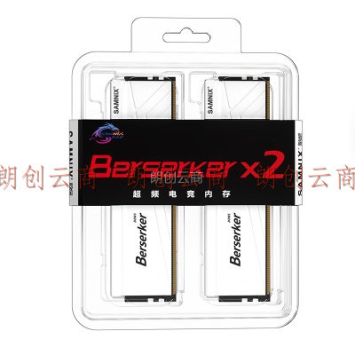 新乐士（SAMNIX）台式机内存条 32GB(16GBx2)DDR4 3200MHz C18白色 三星颗粒 狂刃战士电竞游戏