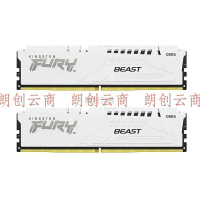 金士顿（Kingston） FURY台式机内存条 Beast野兽系 DDR5第五代内存白色 5600套条16G*2【超频条】