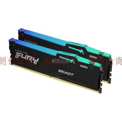 金士顿（Kingston） FURY台式机灯条 DDR5内存 RGB内存条 Beast野兽系列 4800套条32G*2【灯条RGB】