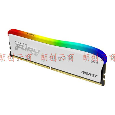 金士顿（Kingston） Fury野兽系列 DDR4 3200台式机内存条 RGB灯条 骇客神条 3200单条8G【灯条RGB白】