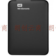 西部数据 WDBUZG0010BBK Element 移动硬盘 1T USB3.0 2.5英寸 黑色