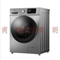 美的（Midea）滚筒洗衣机全自动 智能10公斤 MG100-1451WDY 巴赫银色
