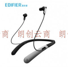 漫步者（EDIFIER）W330NB 颈挂入耳式蓝牙主动降噪耳机 适用于华为苹果小米手机无线蓝牙耳机 黑色