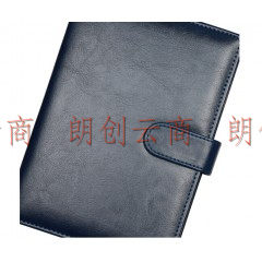 A5 B5商务办公用品皮面笔记本文具记事本创意日记本子 4色可选加厚 单本装 8625 A5-蓝色