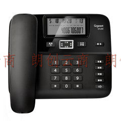 Gigaset原西门子DA260电话机座机黑名单/来电显示/双接口/办公电话座机家用有绳固定电话免电池(黑)