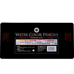 得力(deli)72色铁盒水溶性彩色铅笔 水溶性彩铅套装6524