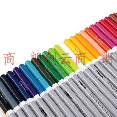 得力(deli)24色彩盒水溶性彩色铅笔 水溶性彩铅套装 6518