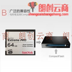 SanDisk闪迪 CFast 2.0读卡器/写卡器 仅支持cfast 1DX2 XC15 XC10 CFast2.0专用读卡器