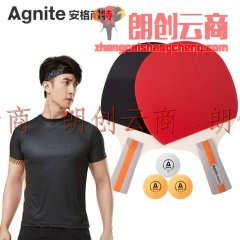 安格耐特（Agnite）直拍2拍3球乒乓球拍 F2320对拍套装